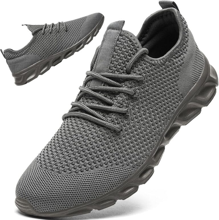 Linenghs Mens Running Shoes Tennis Gym Sneakers Casual Slip On Walking Lightweight Athletic Workout Breathable Fashion Sports Shoes