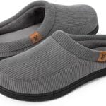 VeraCosy Men's Moccasin Slippers Comfy Soft Durable Slip-on Indoor Memory Foam House Shoes