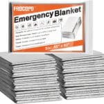 6 Pack Emergency Mylar Blanket, Emergency Blanket Space Blanket Survival Rescue Insulating Reflective foil kit Outdoors Hiking Camping Blanket Perfect for Outdoors, Hiking, Camping Survival