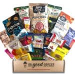 GLUTEN FREE and VEGAN (DAIRY and FIG FREE) Healthy Snacks Care Package (25 Ct): Cookies, Bars, Chips, Fruit, Nuts, Trail Mix, Gift Box Sampler, Office Variety, College Student Care Package, Gift Basket Alternative