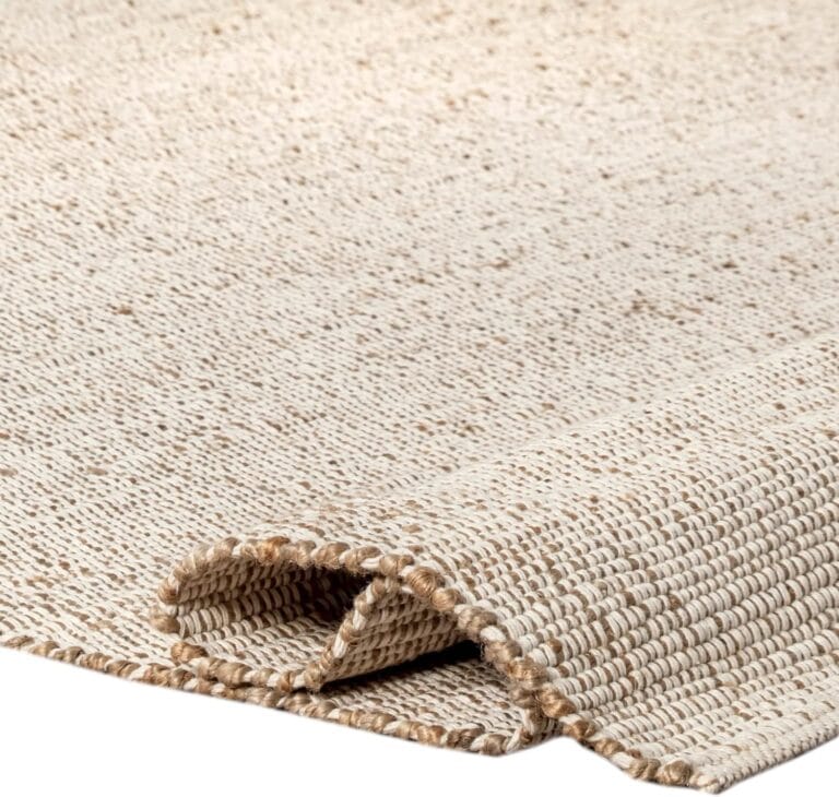 S & L Homes Jute Cotton Hand Woven Natural Farmhouse Area Rug for Living Room - Rustic Vintage Bohemian Dcor - (8' x 10' Natural)