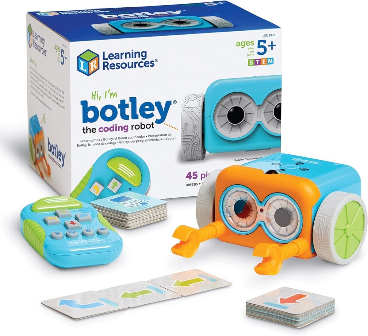 Learning Resources Botley the Coding Robot - Code Games for Boys and Girls, Robotics for Kids, STEM Programming, Scientific Building Toys, Engineering Gift Set, Interactive