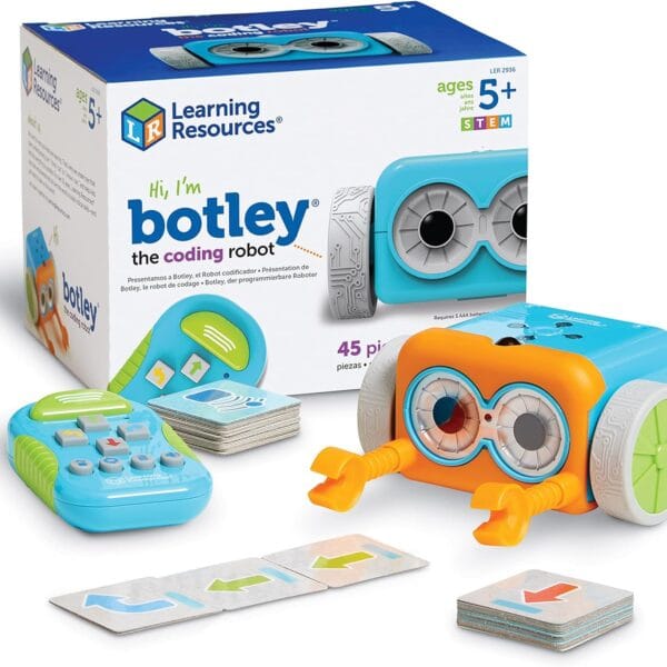 Learning Resources Botley the Coding Robot - Code Games for Boys and Girls, Robotics for Kids, STEM Programming, Scientific Building Toys, Engineering Gift Set, Interactive