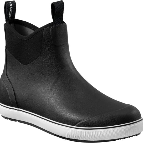 Piscifun Men s Deck Boots, Waterproof Fishing Rain Boots, Anti-Slip Rubber Boots with Breathable Neoprene Lining