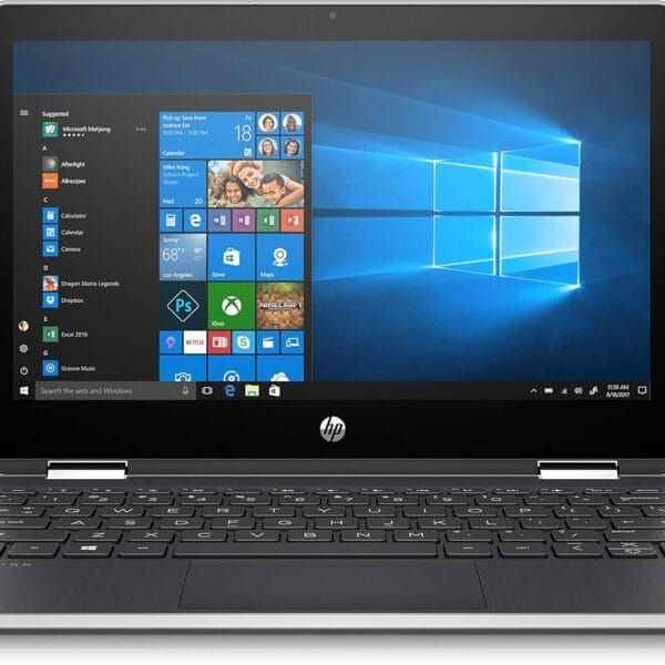 HP - Pavilion x360 2-in-1 11.6" Touch-Screen Laptop - Intel Pentium - 4GB Memory - 128GB Solid State Drive - Ash Silver Keyboard Frame, Natural Silver