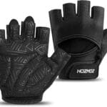 Ventilated Weight Lifting Gloves, Thick Padded Gym Gloves with Full Palm Protection & Grip & Shock Absorption for Women & Men's Fitness Training