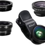 Phone Lens,by Ailun,3 in 1 Clip on 180 Degree Fish Eye Lens+0.65X Wide Angle+10X Macro Lens,Universal HD Camera Lens Kit for Mobile Phone,Cellphone,Smart Phone