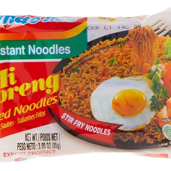 Indomie Mi Goreng Instant Stir Fry Noodles, Halal Certified, Original Flavor (Pack of 30)