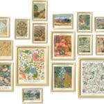 ANERZA 16 PCS Vintage Eclectic Wall Art Decor, William Morris Wall Prints for Bedroom, Posters for Room Aesthetic, Wall Collage Kit Pictures for Living Room, Colorful Dorm Gallery Home Decor