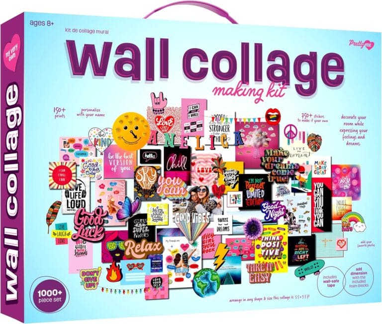 Wall Collage Kit for Teen & Tween Girls - Arts Craft Gift Ideas for Age 11, 12,13, 14, 15, 16 Year Old Girl - Birthday Gifts and Stuff for Teenage Bedroom Decor - Teens Creative Crafts Kits Teenager