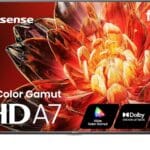 Hisense 43" Class A7 Series (43A7NF, 2025 Model) 4K UHD Smart Fire TV, Voice Remote with Alexa, Wide Color Gamut, HDR10+, Dolby Vision, Dolby Atmos, Game Mode, ALLM, Stream Live TV Without Cable