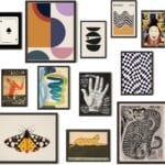 97 Decor Vintage Eclectic Wall Art Collage - Abstract Modern Art Prints For Wall Decor, Cool Funky Pictures Maximalist Paintings Retro Bauhaus Posters Set For Dorm Bedroom Home Decorations (Unframed)