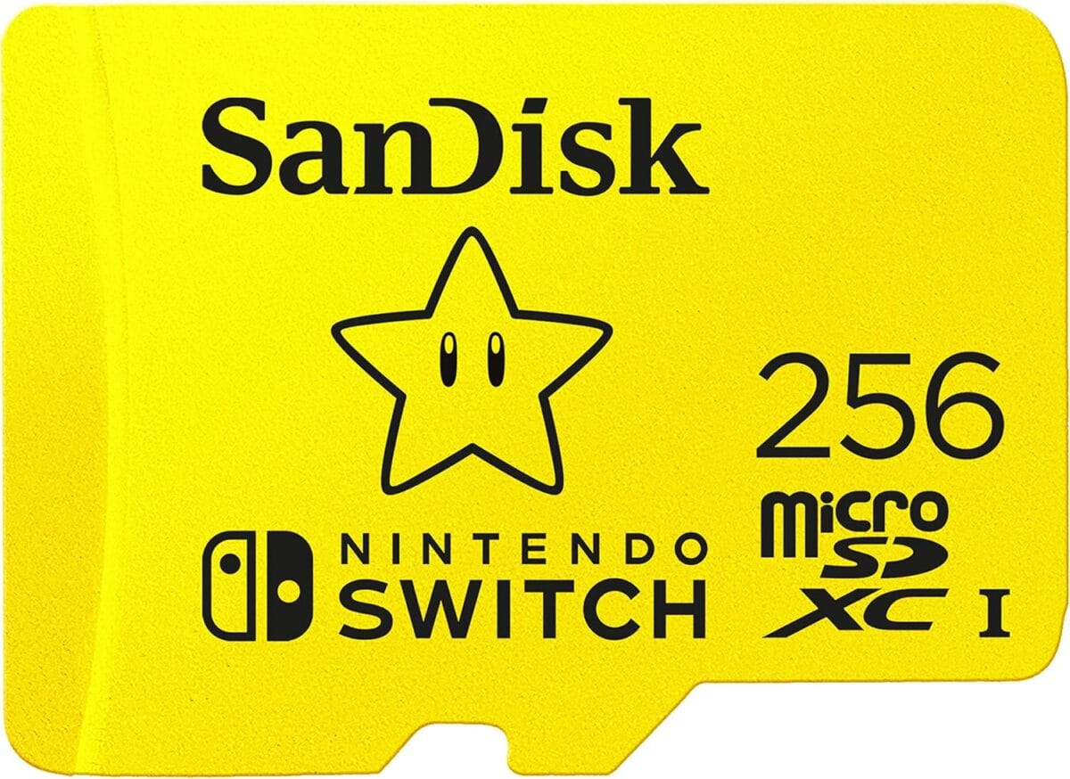 SanDisk 256GB microSD Card, Licensed for Nintendo-Switch, Made for Nintendo Switch 1, Switch OLED, and Switch Lite - SDSQXAO-256G-GNCZN