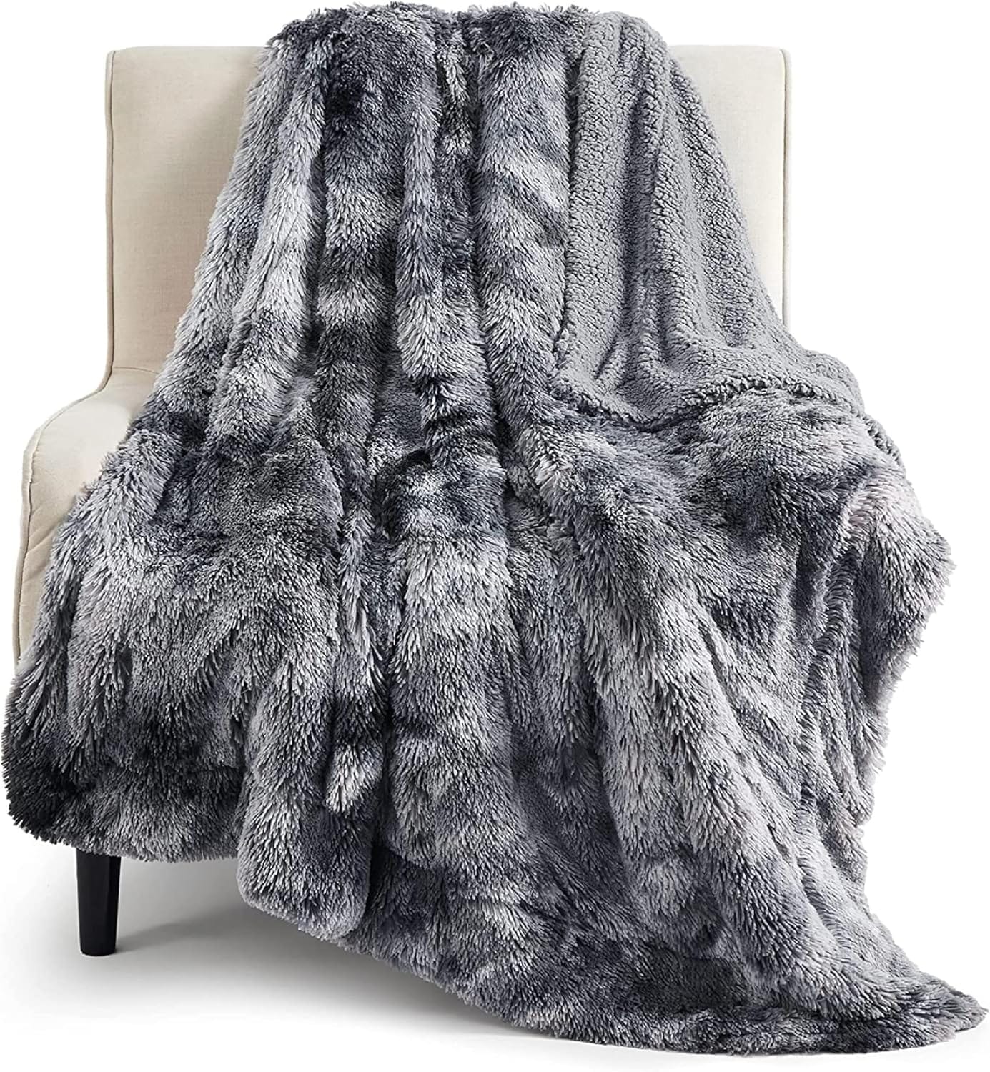 Bedsure Fluffy Throw Blanket Gifts For Women Men, Soft Fleece Sherpa Cozy Fuzzy Plush Warm Minky Thick Faux Fur Throw For Couch, Bed, Home Living Room Decor Bedroom Blanket Gifts For Mom Dad, Grey Bedsure Fluffy Throw Blanket Gifts for Women Men, Soft Fleece Sherpa Cozy Fuzzy Plush Warm Minky Thick Faux Fur Throw for Couch, Bed, Home Living Room Decor Bedroom Blanket Gifts for Mom Dad, Grey