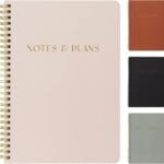 Beautiful Daily Planner And Notebook With Hourly Schedule - Aesthetic Spiral To do List Notepad to Easily Organize Your Tasks And Appointments - Stylish Book And School Or Office Supplies For Women