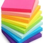 Eastern Wolf 8 Pads Sticky Notes 3x3 Self-Stick Notes 8 Bright Multi Colors Purple Sticky Notes, 85 Sheet/Pad