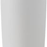 Owala SmoothSip Slider Insulated Stainless Steel Coffee Tumbler, Reusable Iced Coffee Cup, Hot Coffee Travel Mug, BPA Free 20 oz, Tan/White (Vanilla Bean)