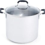 T-fal Specialty Stainless Steel Stockpot 12 Quart Oven Safe 350F Pots and Pans, Cookware Silver