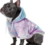 Spark Paws Dog Hoodie  Premium Dog Sweater for Small, Medium, and Large Dogs | Warm Outfits for French Bulldogs, Pitbull, Puppy, Winter Jacket Alternative - 90s Retro Sky Dye - L