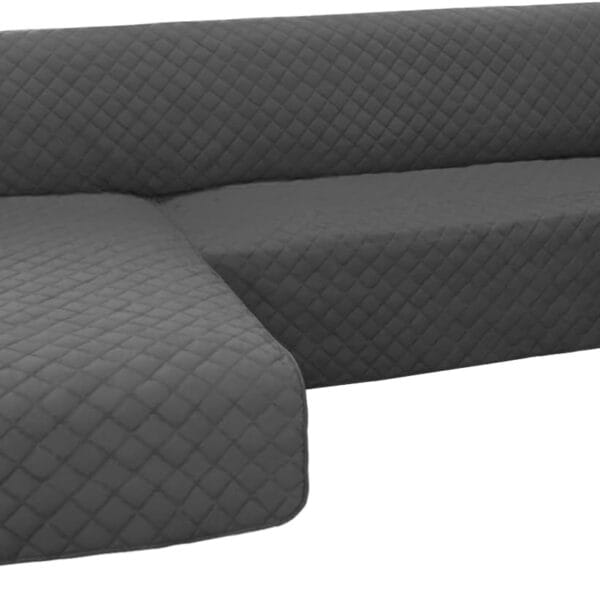 Easy-Going Sectional Couch Covers for Dogs L Shape Sofa Cover Reversible Sofa Slipcover Chaise Lounge Cover Furniture Protector Cover for Pets Dog Cat (Large, Dark Gray/Dark Gray)