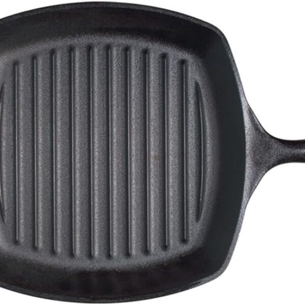 Lodge Cast Iron Grill Pan, Square, 10.5 Inch