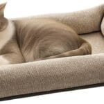 Jute Pet Bed-L, 2-in-1 Small Dog Bed & Scratch Pad  Breathable Jute & Cotton Dual-Layer Design, Eco-Friendly Lounger with Cooling Comfort for Summer  Washable, Durable, Non-Slip Base