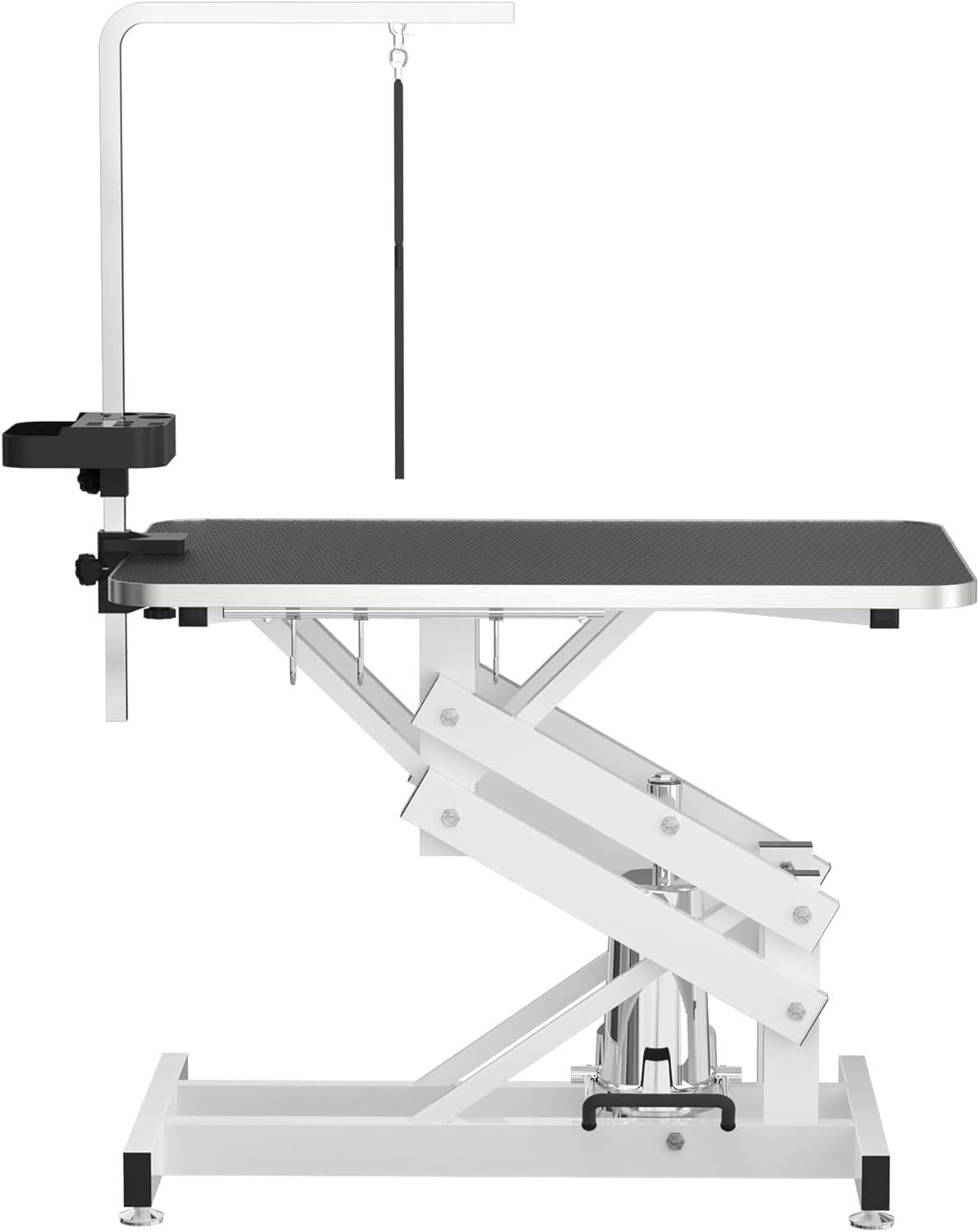 APRILSOUL 42" Hydraulic Pet Grooming Table W/Anti Static Table Top, Heavy Duty Z Lift Dog Grooming Table/21 36 W/Armrests/Leash Covers/Tool Organizers/Hooks, Weight Capacity 330LBS Black APRILSOUL 42" Hydraulic Pet Grooming Table w/Anti-Static Table Top, Heavy Duty Z-Lift Dog Grooming Table/21-36 w/Armrests/Leash Covers/Tool Organizers/Hooks, Weight Capacity 330LBS Black
