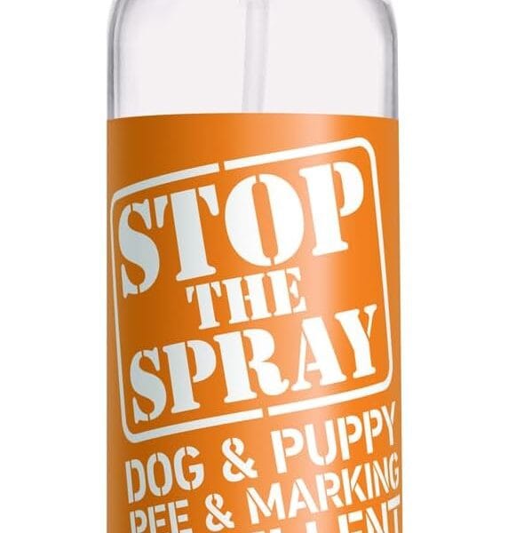 EBPP Stop the Spray - Dog & Puppy Pee Marking Repellent - Pet Training Spray - Puppy Potty Training Spray for Dogs - Dog Pee Stopper - Pee Deterrent for Dogs - No Marking Spray for Dogs Indoor 8oz