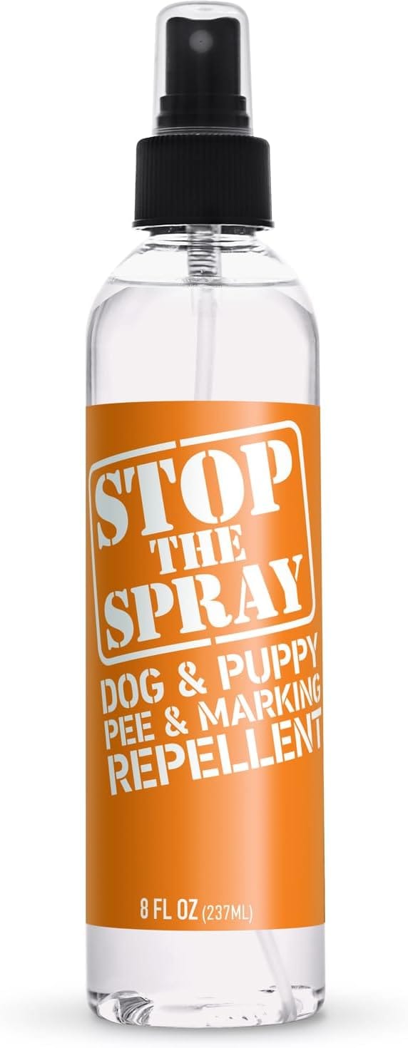 EBPP Stop The Spray Dog & Puppy Pee Marking Repellent Pet Training Spray Puppy Potty Training Spray For Dogs Dog Pee Stopper Pee Deterrent For Dogs No Marking Spray For Dogs Indoor 8oz EBPP Stop the Spray - Dog & Puppy Pee Marking Repellent - Pet Training Spray - Puppy Potty Training Spray for Dogs - Dog Pee Stopper - Pee Deterrent for Dogs - No Marking Spray for Dogs Indoor 8oz