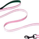 ABJOBIBI Single-Sided Reflective Dog Leash,Padded Handle Nylon Leashes for Medium & Small Dogs Walking, 6FT-(Pink) 1.0