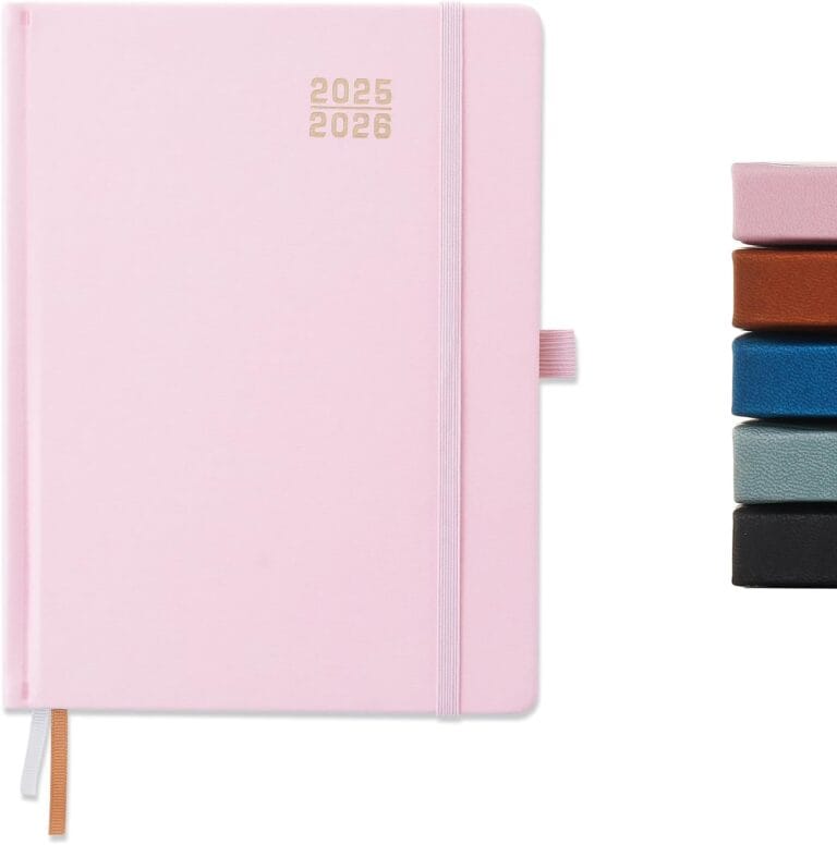 Academic Planner 2025-2026 , Monthly and Weekly Calendar Planner, Jul 2025 - Jun 2026 Planner For Women & Men, A5 (6.5" x 8.5"), Teacher Student Planning Book with Tabs, Ideal for Office SchoolPink 1 Pack