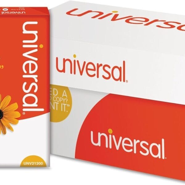 Universal 21200 Copy Paper, 92 Brightness, 20lb, 8-1/2 x 11, White (Case of 5000 Sheets)