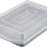 Farberware Nonstick Bakeware Baking Pan With Lid / Nonstick Cake Pan With Lid, Rectangle - 9 Inch x 13 Inch, Gray