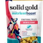 Solid Gold Healthy Dog Treats - Functional Peanut Butter Dog Treats w/Salmon Oil & Superfoods for Skin & Coat + Gut Health - Gluten Free Healthy Training Treat for Dogs of All Ages & Sizes - 5.2oz