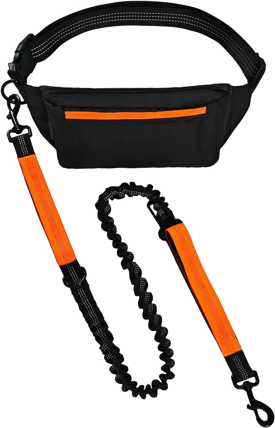Amazon Basics Hands Free Dog Leash With Running Bag, Adjustable Waist Belt, Dual Padded Handles, Reflective Bungee Leash For Walking, Jogging, Hiking, Fits Small To Large Dogs (Up To 150 Lbs) Amazon Basics Hands Free Dog Leash with Running Bag, Adjustable Waist Belt, Dual Padded Handles, Reflective Bungee Leash for Walking, Jogging, Hiking, Fits Small to Large Dogs (Up to 150 lbs)