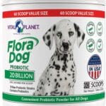Vital Planet - Flora Dog Probiotic Powder Supplement with 20 Billion Cultures and 10 Strains, High Potency Immune and Digestive Support Probiotics for Dogs, 7.84 oz., 222 Grams, 60 Servings