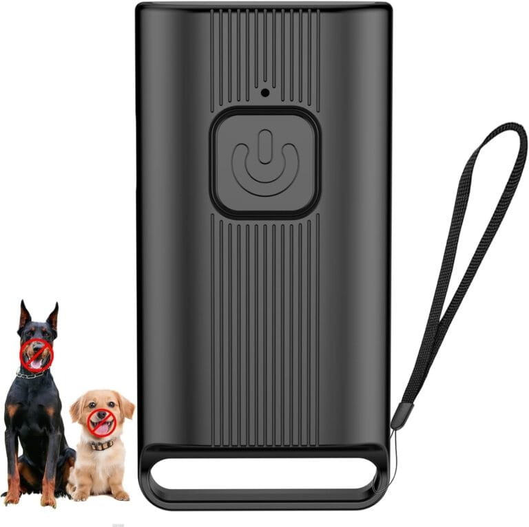 Mini Ultrasonic Dog Bark Deterrent Device - Stop Dog Barking Device for Own or Neighbor's Dog, Rechargeable Anti Barking Dog Trainer Portable Stop Barking Pet Training Tool