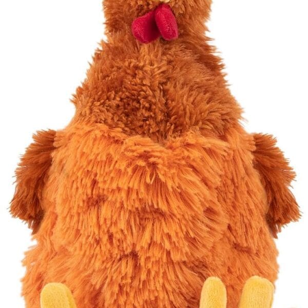 Best Pet Supplies Chicken Crinkle Plush Dog Toys for Interactive Play, Puppy and Senior Indoor Play, Colorful Chicken Toy Shape, Cute and Cuddly - Crinkle Chicken (Brown)