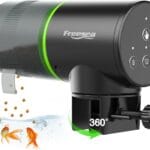 FREESEA Automatic Fish Feeder for Aquarium: Auto Fish Food Dispenser with Timer for Small Tank Betta Turtle - Battery Vacation Self Feeding for Flakes