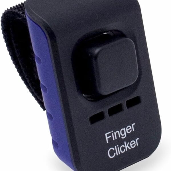 Educator Dog Training Finger Clicker with Audible Sound for Positive Reinforcement, Behavior and Obedience Pet Trainer, Blue