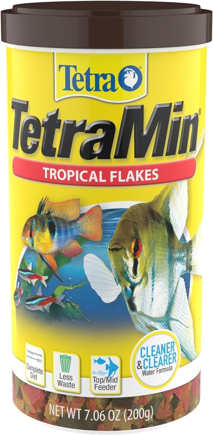 TetraMin Nutritionally Balanced Tropical Flake Food For Tropical Fish, 7.06 Oz (pack Of 1) TetraMin Nutritionally Balanced Tropical Flake Food for Tropical Fish, 7.06 oz (pack of 1)