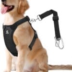 Dog Seat Belt, Safety Vest Dog Car Harness with Adjustable Buckle Dog Seat Belt for Vehicle Nylon Pet Safety Seat Belts Heavy Duty(L, Black)