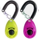 Dog Training Clicker with Wrist Strap - OYEFLY Durable Lightweight Easy to Use, Pet Training Clicker for Cats Puppy Birds Horses. Perfect for Behavioral Training 4-Pack (4colour)