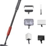 UPETTOOLS Aquarium Clean Tool 6 in 1 Fish Tank Cleaning Kit Algae Scraper Scrubber Pad Adjustable Long Handle Fish Tank Brush Cleaner Set