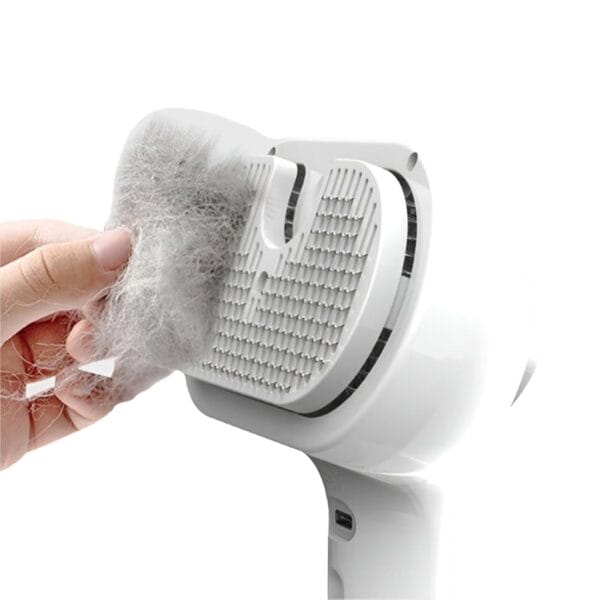 Plufura Essentials Dog Brush, Plufura Pet Brush, Skin Friendly Deshedding Grooming Tool for Dogs & Cats, Pet Hair Brush for Long & Short Hair, Reduces Shedding by 95% (White)