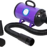 Flying Pig High Velocity Dog Pet Grooming Dryer w/Heater (Model: Flying One, Purple)