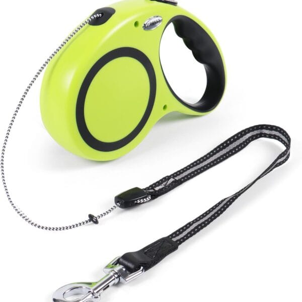 30FT Retractable Dog Leash 30 FT360 Tangle-Free Dog Walking Leash forMedium and Large Dogs up to 77 lbs one-Hand Brake, one-Button Pause, LockGreen