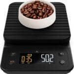 Greater Goods 0.1g Precision Coffee Scale with Timer  3kg Digital Scale for Pour-Over, Espresso, French Press, Kitchen Use (Onyx Black)