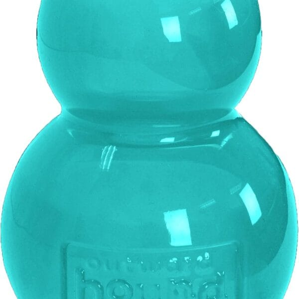 Outward Hound Double-Tuff Stuffable Dog Toy, Medium 4-Inch Green - Treat Dispensing Chew Ball for Small to Medium Dogs, Interactive Puzzle for Enrichment & Slow Feeding