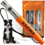 KIVORA 4 Pack Dog Whistle to Stop Barking Neighbors Dog,304 Stainless Steel Adjustable Ultrasonic Silent Dog Training Whistle for Recall & Bark Control,Professional Whistle Suitable for All Dogs